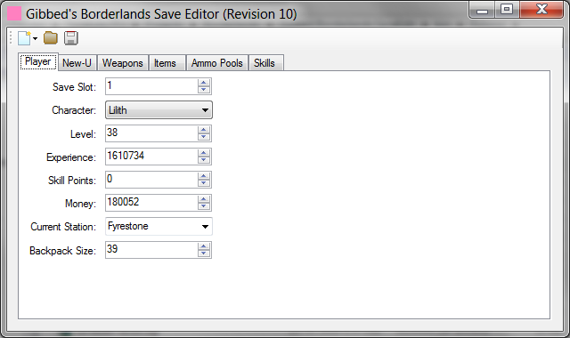 how to use gibbed save editor borderlands 2 pc